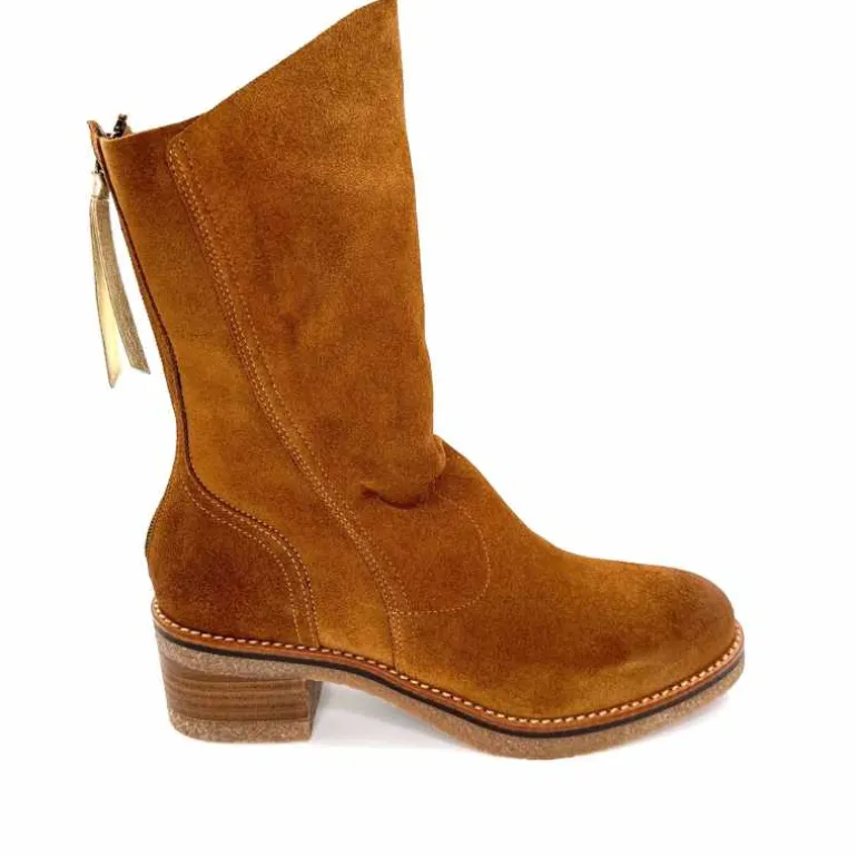MKD Bottines Jazon Daim Marron Cheap