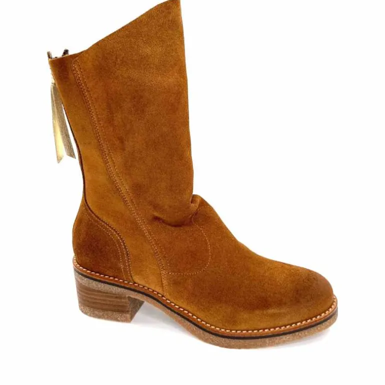 MKD Bottines Jazon Daim Marron Cheap