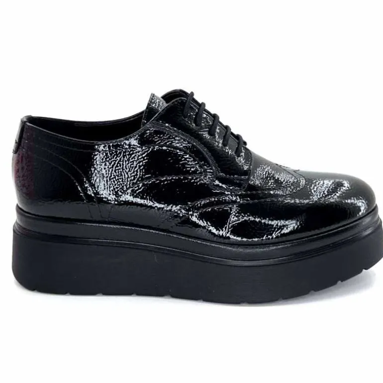 Ivoire0130a Derbies à Plateformes Ivoire 2c5319 Vernis Noir Online