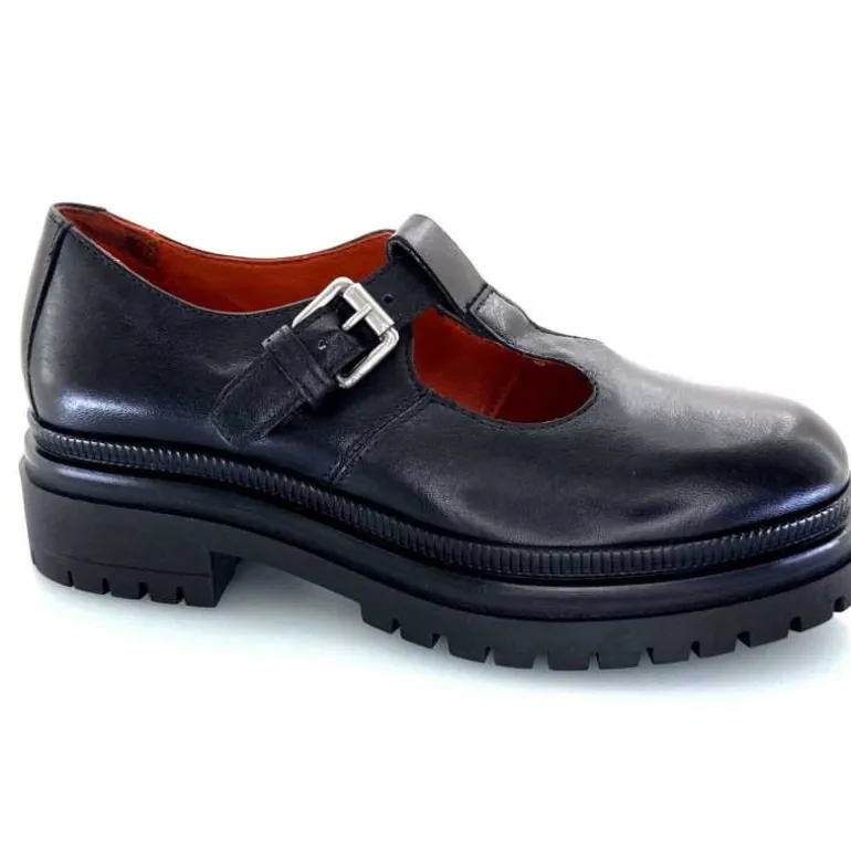 Mjus Derbies T60125 101 Cuir Noir Flash Sale