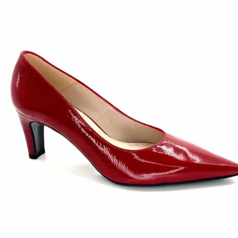 Ivoire0376 Escarpins Ivoire 2100 Cuir Vernis Rouge Cheap