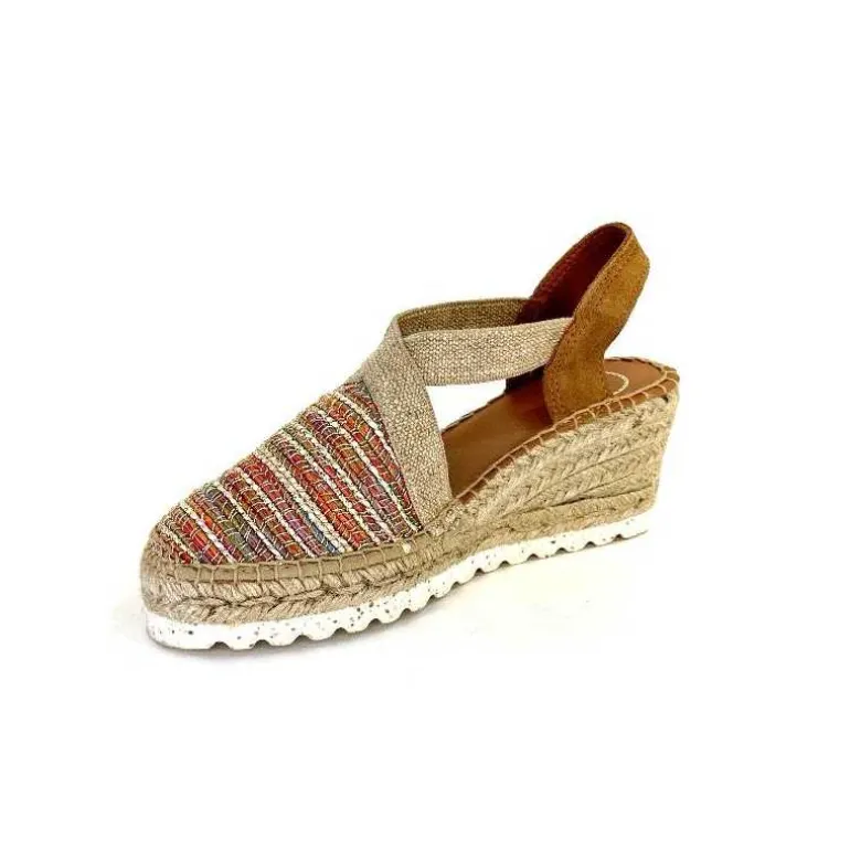 Toni Pons Espadrilles Compensées Terra Cl Textile Multicolore Cheap
