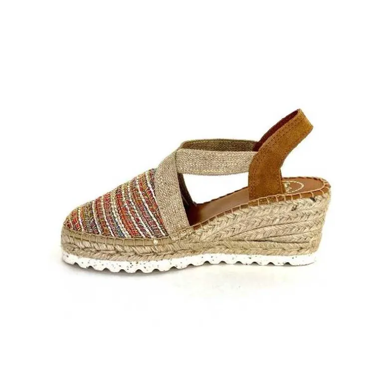 Toni Pons Espadrilles Compensées Terra Cl Textile Multicolore Cheap