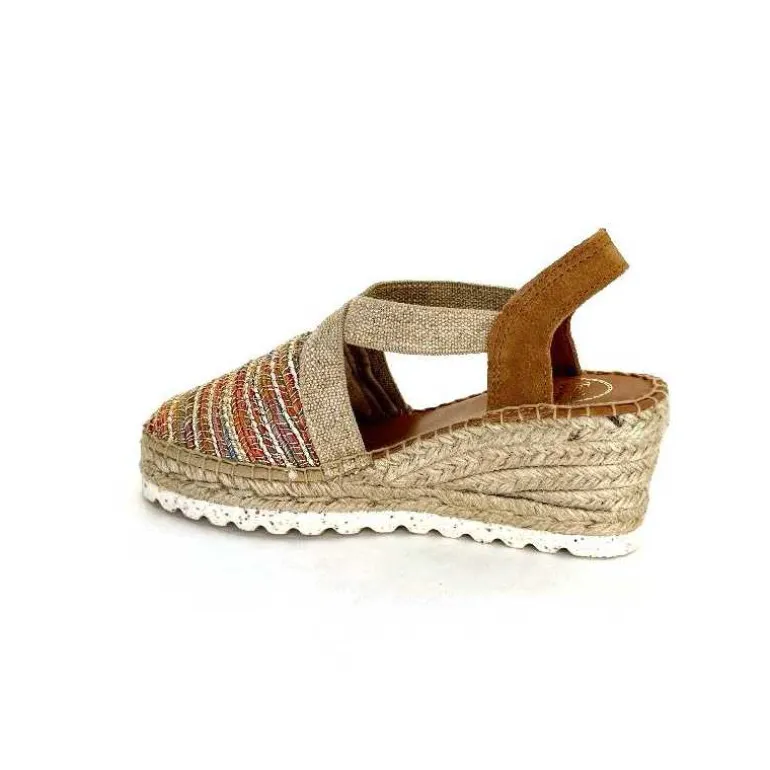 Toni Pons Espadrilles Compensées Terra Cl Textile Multicolore Cheap