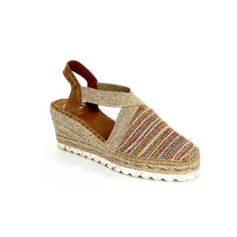 Toni Pons Espadrilles Compensées Terra Cl Textile Multicolore Cheap