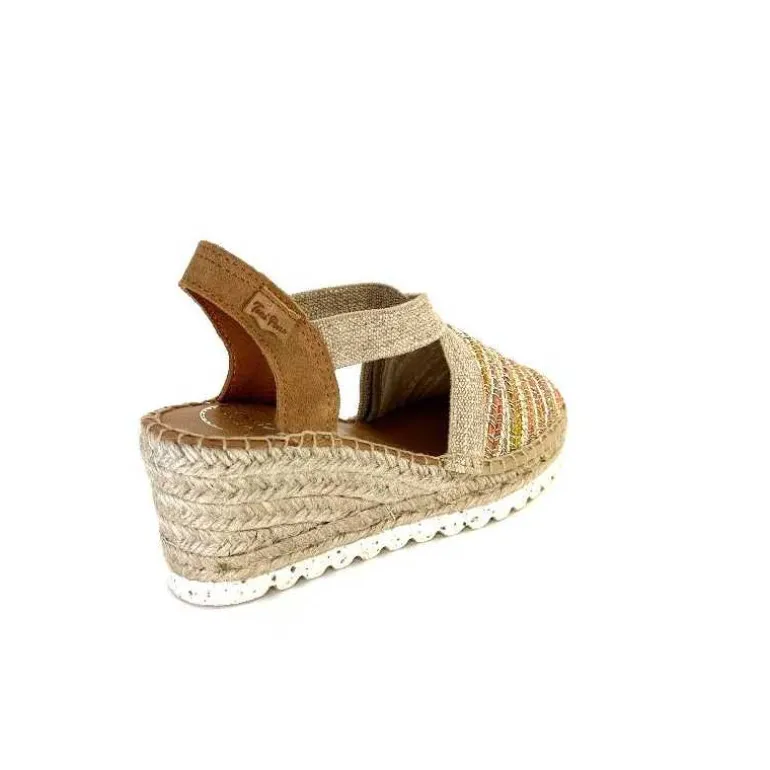 Toni Pons Espadrilles Compensées Terra Cl Textile Multicolore Cheap