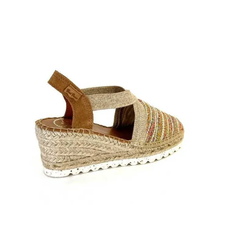 Toni Pons Espadrilles Compensées Terra Cl Textile Multicolore Cheap