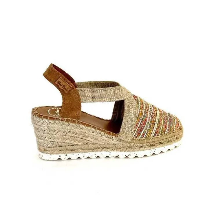 Toni Pons Espadrilles Compensées Terra Cl Textile Multicolore Cheap