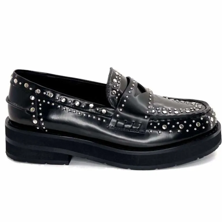 bibi lou - navima Mocassins Bibi Lou 721 Z 14 VK Cuir Glacé Noir Flash Sale