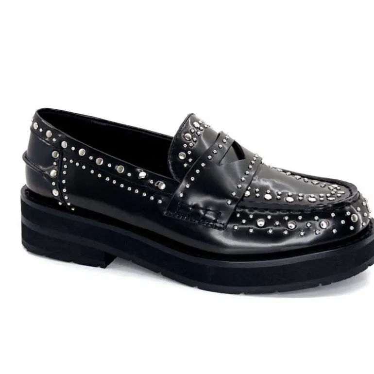 bibi lou - navima Mocassins Bibi Lou 721 Z 14 VK Cuir Glacé Noir Flash Sale