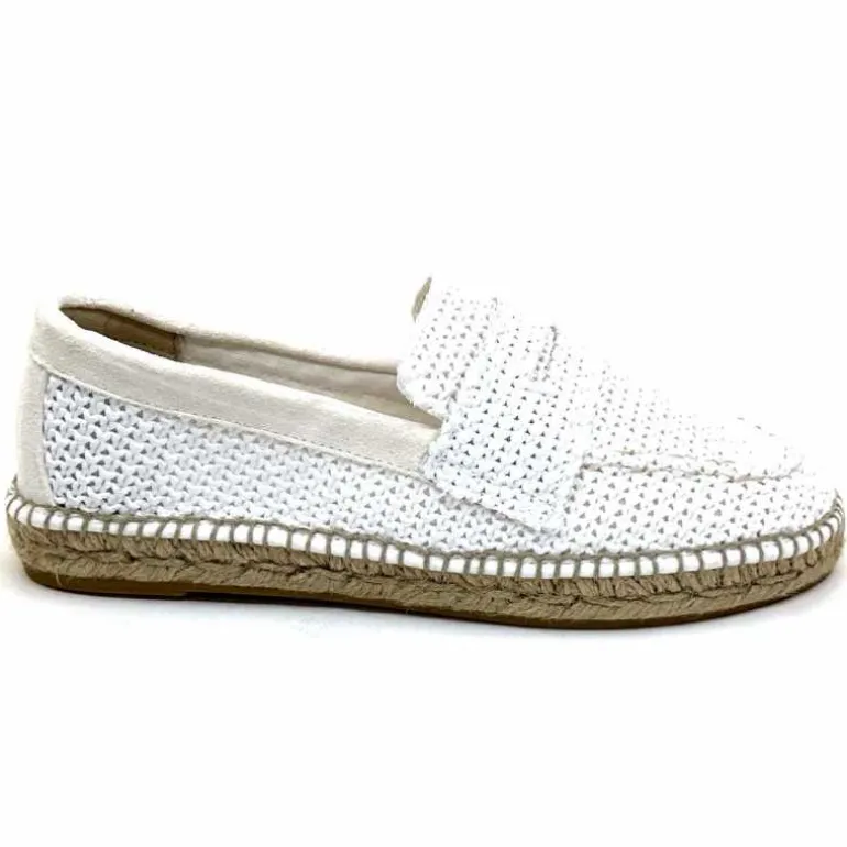 Gaimo Mocassins Zona Textile Blanc Clearance