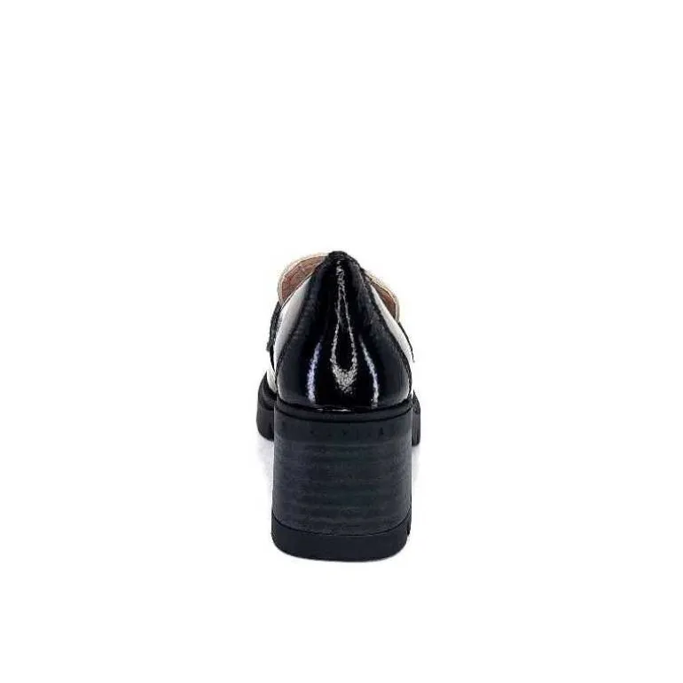 Hispanitas Mocassins Chi 232965 Everest Cuir Vernis Cuir Vert &amp; Beige Noir Store