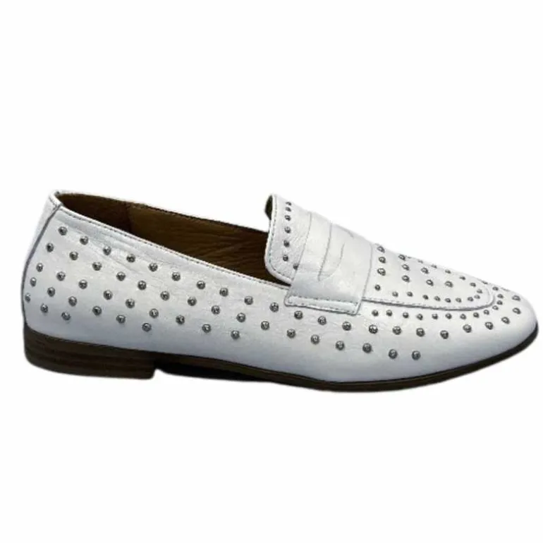 Ivoire0401a Mocassins Ivoire 500.1000 Cuir Blanc Hot