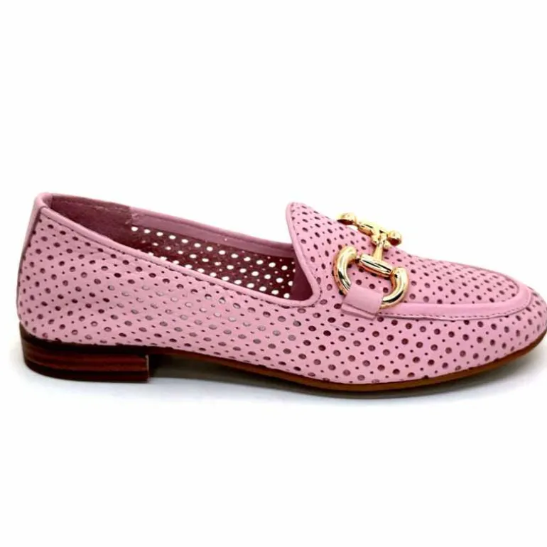 382-ivoire Mocassins Ivoire 2014 Cuir Rose Online