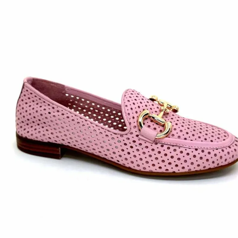 382-ivoire Mocassins Ivoire 2014 Cuir Rose Online