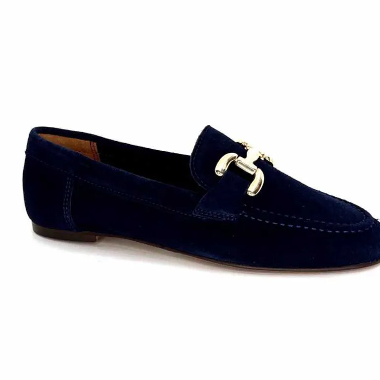 Ivoire0209b Mocassins Ivoire 12807 Daim Marine Cheap