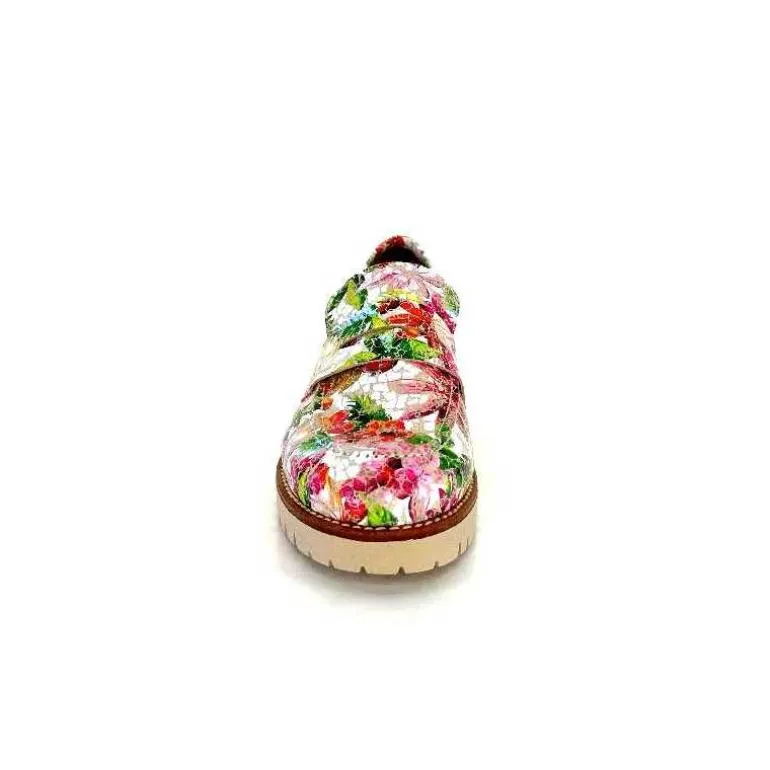 Ivoire0036a Mocassins Ivoire Cv5608 Cuir Imprimé Multicolore Fashion