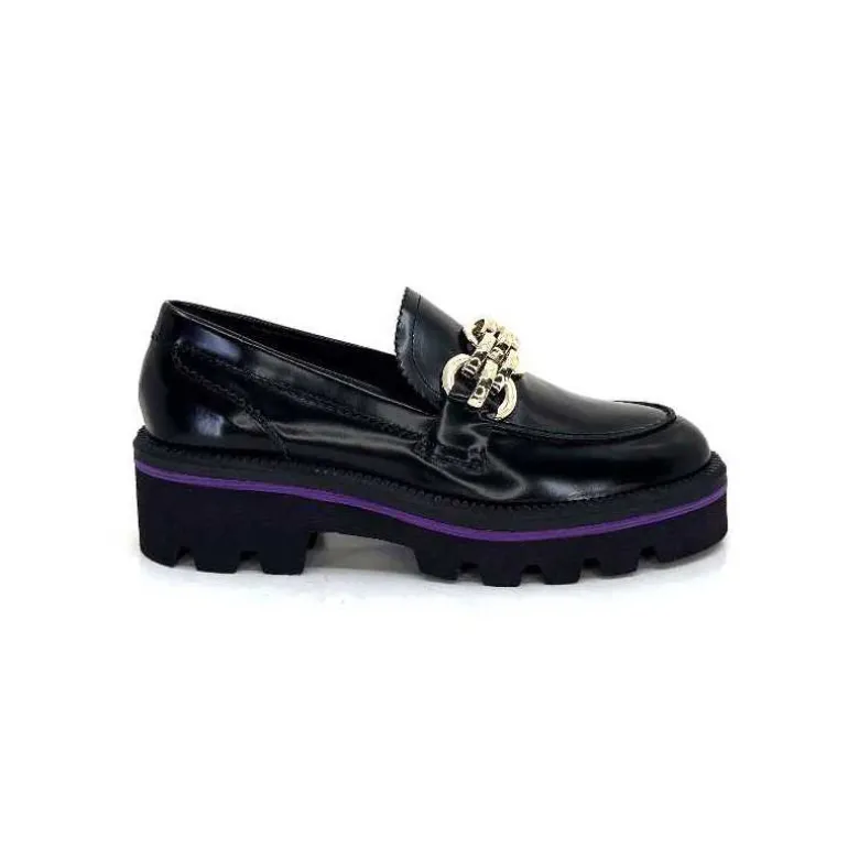 JHay Mocassins 1126 Cuir Noir Cheap