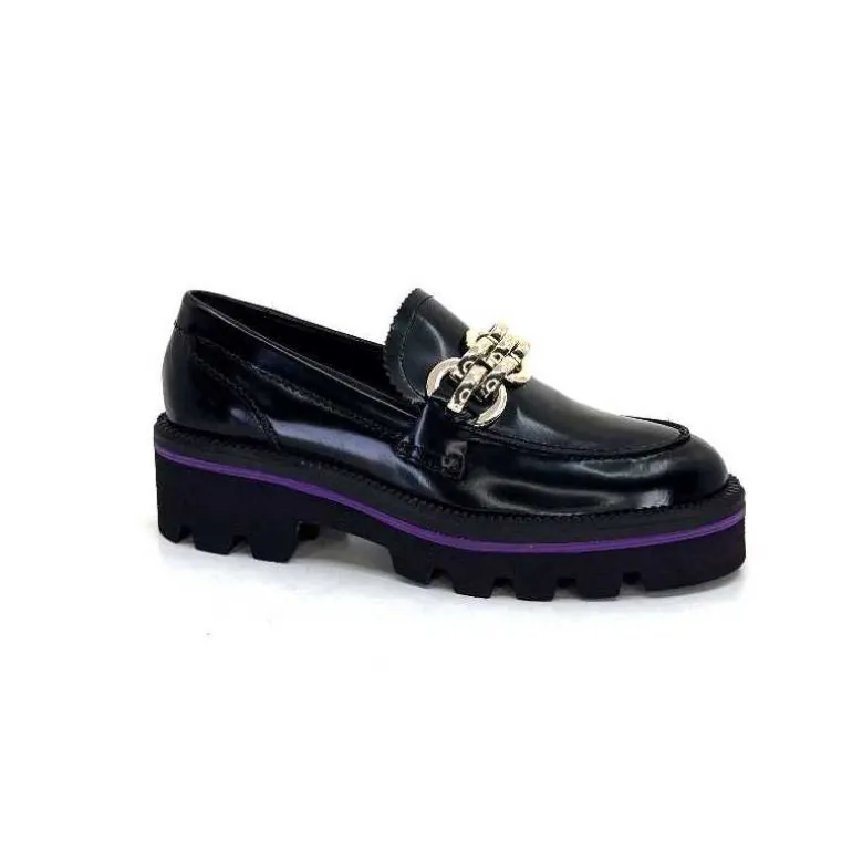 JHay Mocassins 1126 Cuir Noir Cheap