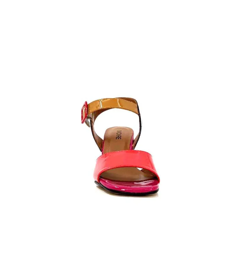 Ivoire0334 Sandales à Talon Ivoire F1136 Mare Cuir Vernis Multicolor Multicolore Store