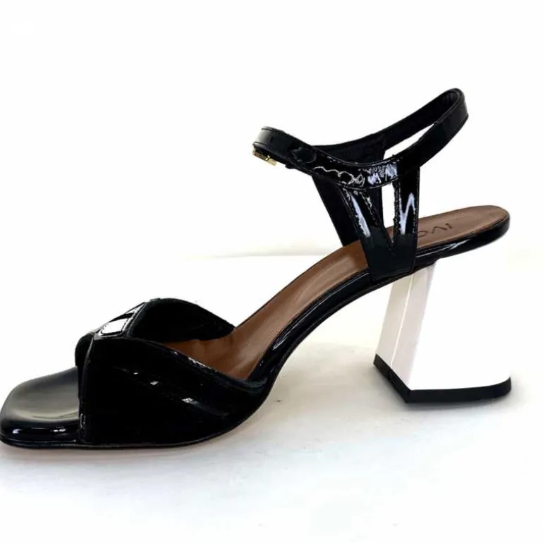 Ivoire0352 Sandales à Talons Ivoire F2102 Portocervo Cuir Vernis Blanc Jaune Daim Noir Clearance