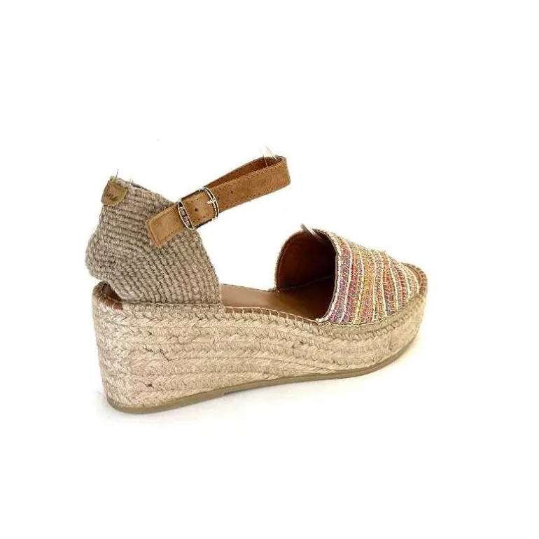Toni Pons Sandales Compensées Ivet Textile Multicolore Flash Sale