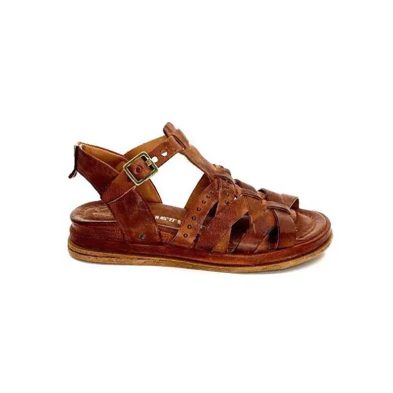AS 98 Sandales Plateforme AS98 B60006-101 Cuir Marron Store