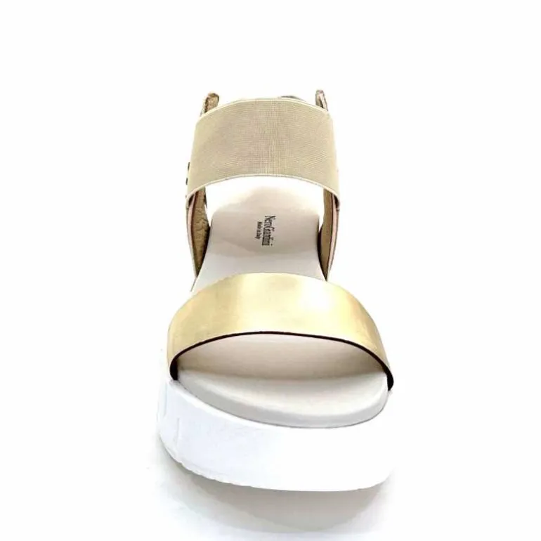 Nero Giardini Sandales Plateforme NeroGiardini 410704 D415 Cuir Rose Crème Marron Blanc Online