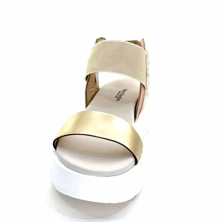Nero Giardini Sandales Plateforme NeroGiardini 410704 D415 Cuir Rose Crème Marron Blanc Online