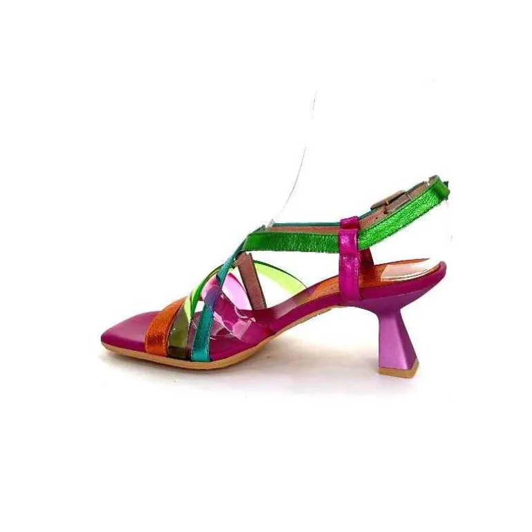 Hispanitas Sandales Talons Chv 243292 Cuir Fushia Multicolore Cheap