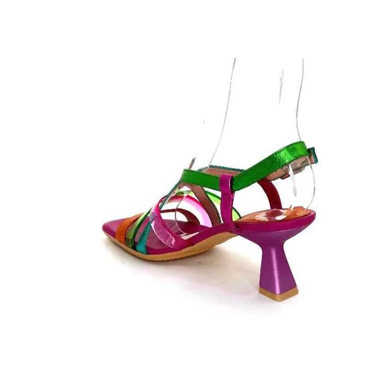 Hispanitas Sandales Talons Chv 243292 Cuir Fushia Multicolore Cheap