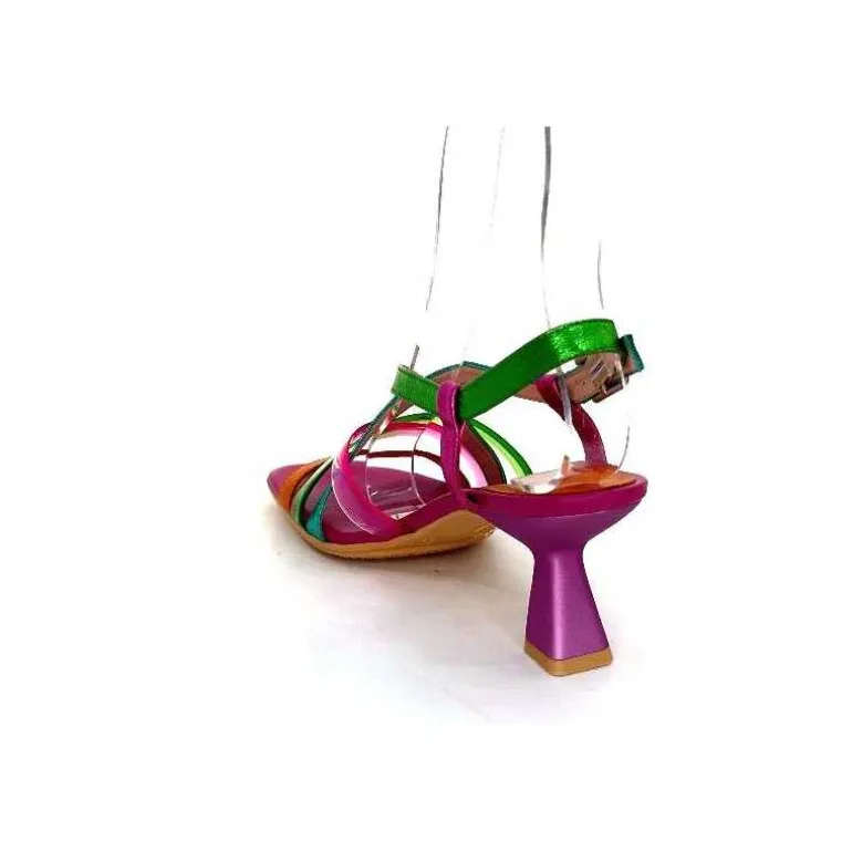 Hispanitas Sandales Talons Chv 243292 Cuir Fushia Multicolore Cheap