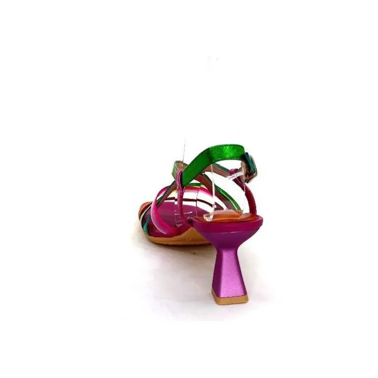 Hispanitas Sandales Talons Chv 243292 Cuir Fushia Multicolore Cheap