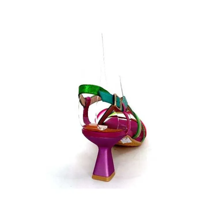 Hispanitas Sandales Talons Chv 243292 Cuir Fushia Multicolore Cheap