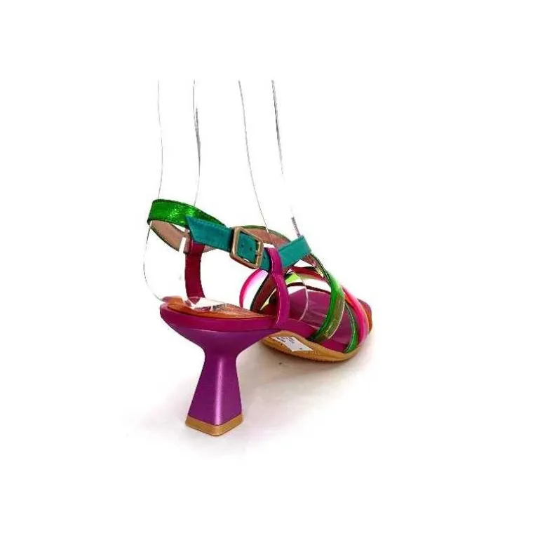 Hispanitas Sandales Talons Chv 243292 Cuir Fushia Multicolore Cheap