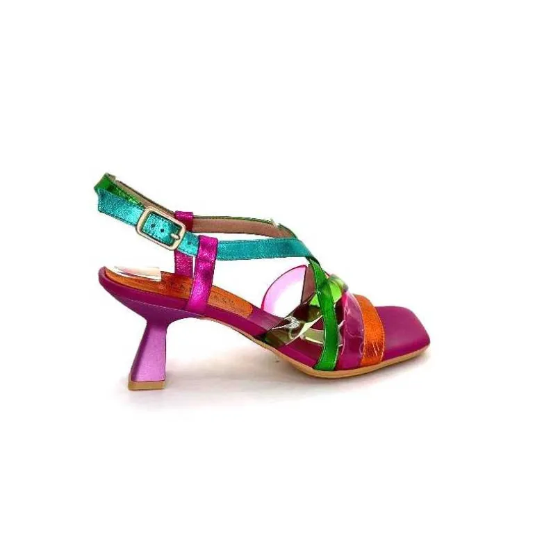 Hispanitas Sandales Talons Chv 243292 Cuir Fushia Multicolore Cheap