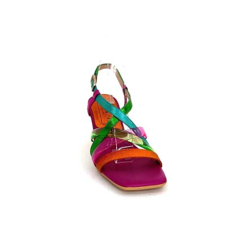 Hispanitas Sandales Talons Chv 243292 Cuir Fushia Multicolore Cheap