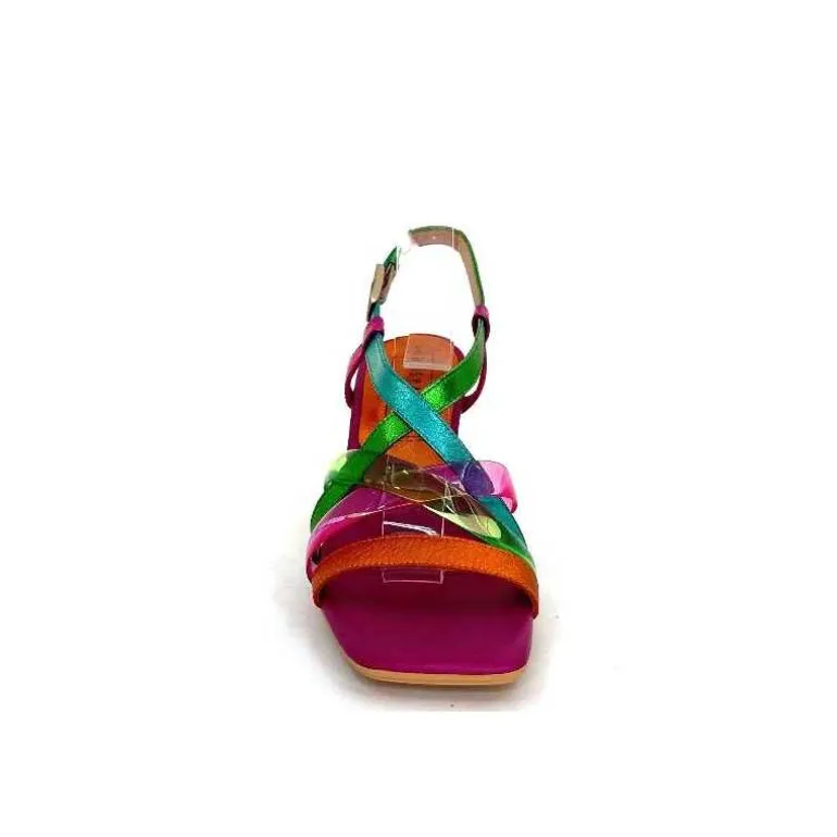 Hispanitas Sandales Talons Chv 243292 Cuir Fushia Multicolore Cheap