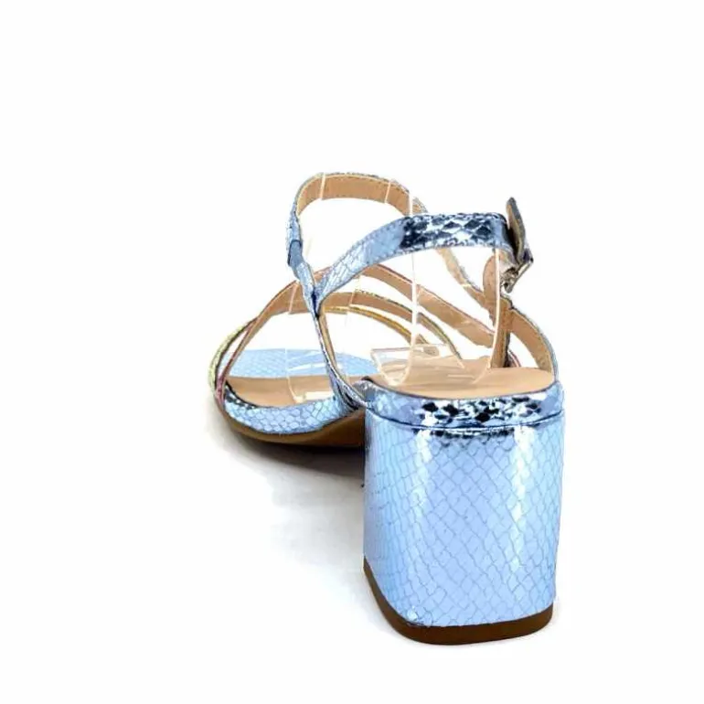 Ivoire0104a Sandales Talons Ivoire A47146 Cuir Métal Ciel Jaune Vert Rose Bleu Best Sale