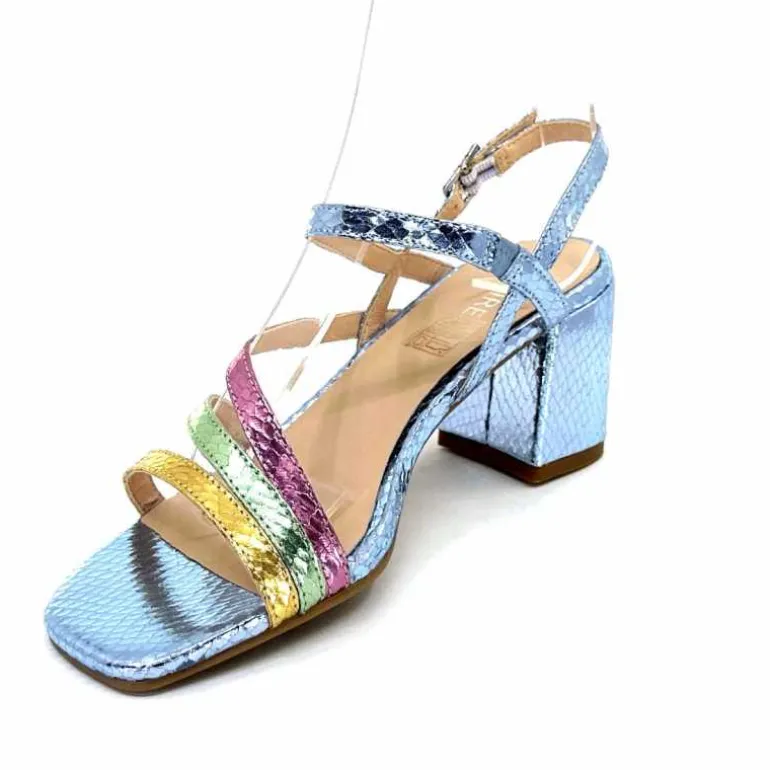 Ivoire0104a Sandales Talons Ivoire A47146 Cuir Métal Ciel Jaune Vert Rose Bleu Best Sale